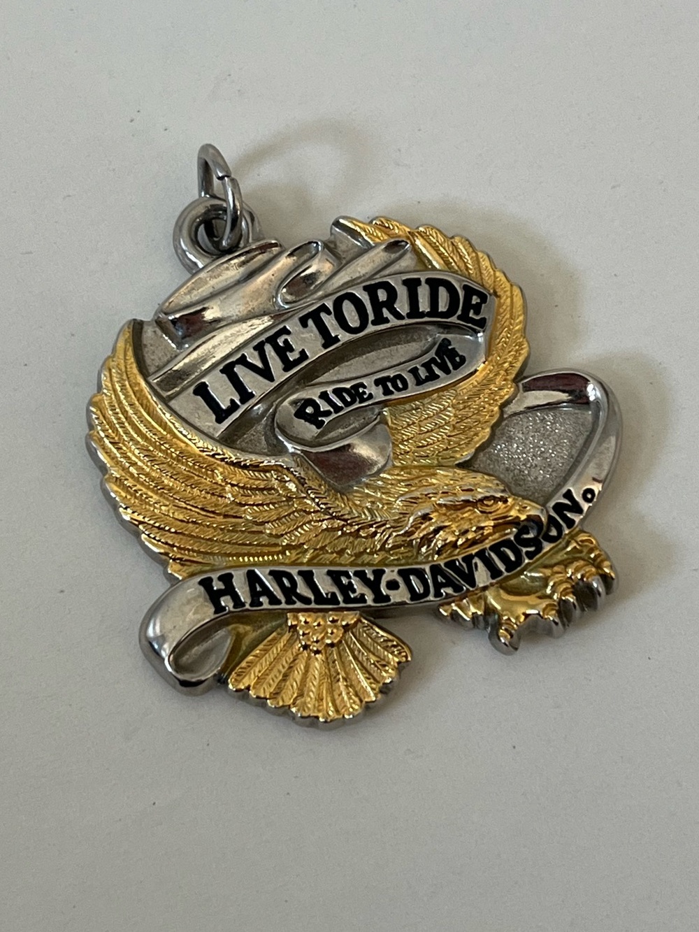 Vintage Harley Davidson 2005 Live to Ride Eagle Charm- 2” & 30 Grams!